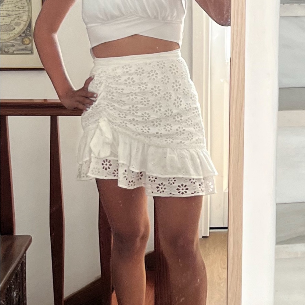 Majorelle white mini skirt size xxs
